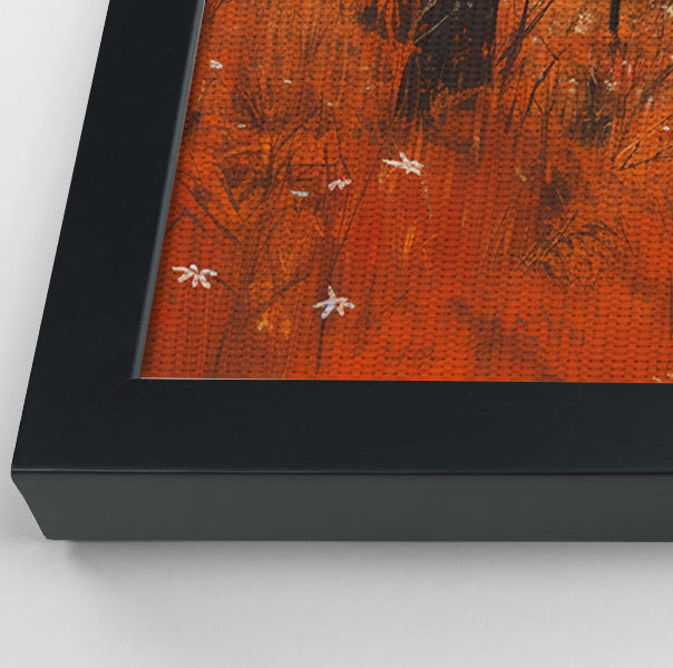 Black Father and Child Autumn Black family wall art view 28