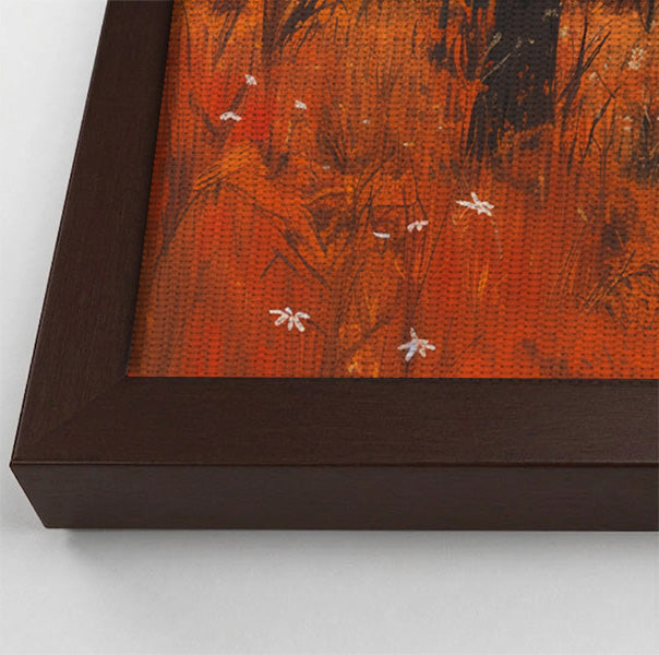 Black Father and Child Autumn Black family wall art view 34