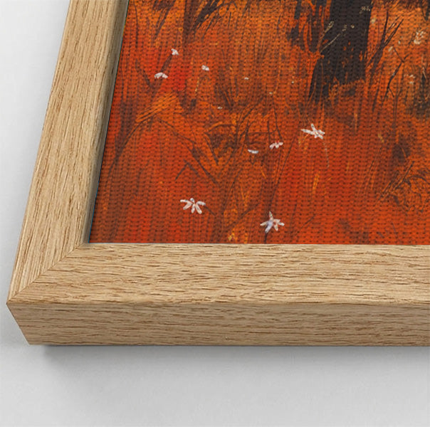 Black Father and Child Autumn Black family wall art view 52