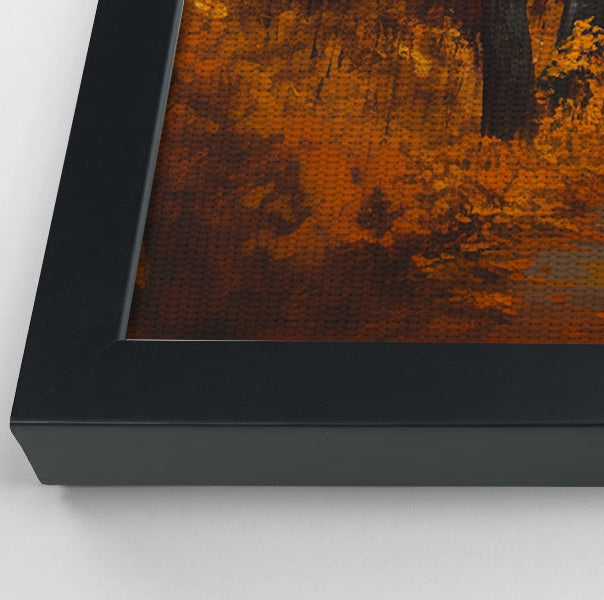 Black Father and Daughter Forest Black man wall art view 28