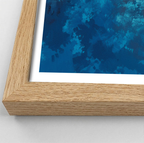 Black Father and Child Blue Forest Black family wall art view 76