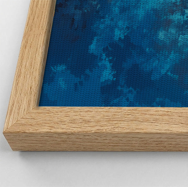 Black Father and Child Blue Forest Black family wall art view 52