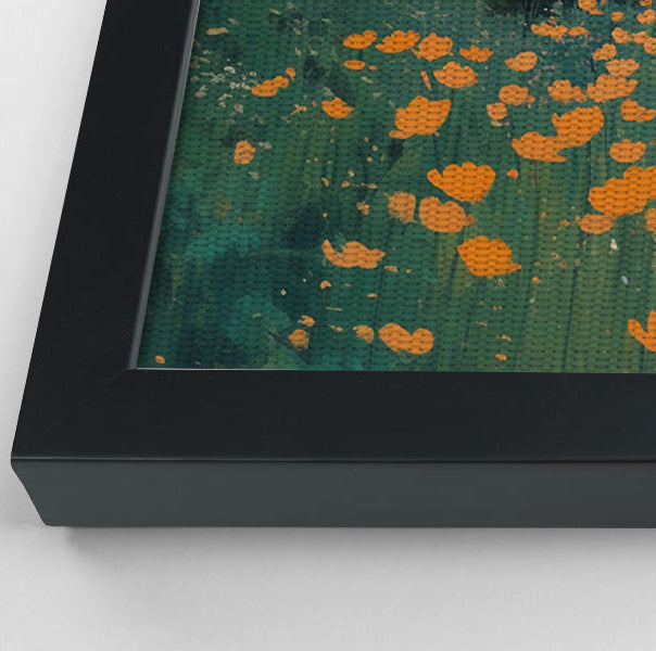 Black Father and Child Flower Field Black family wall art view 28