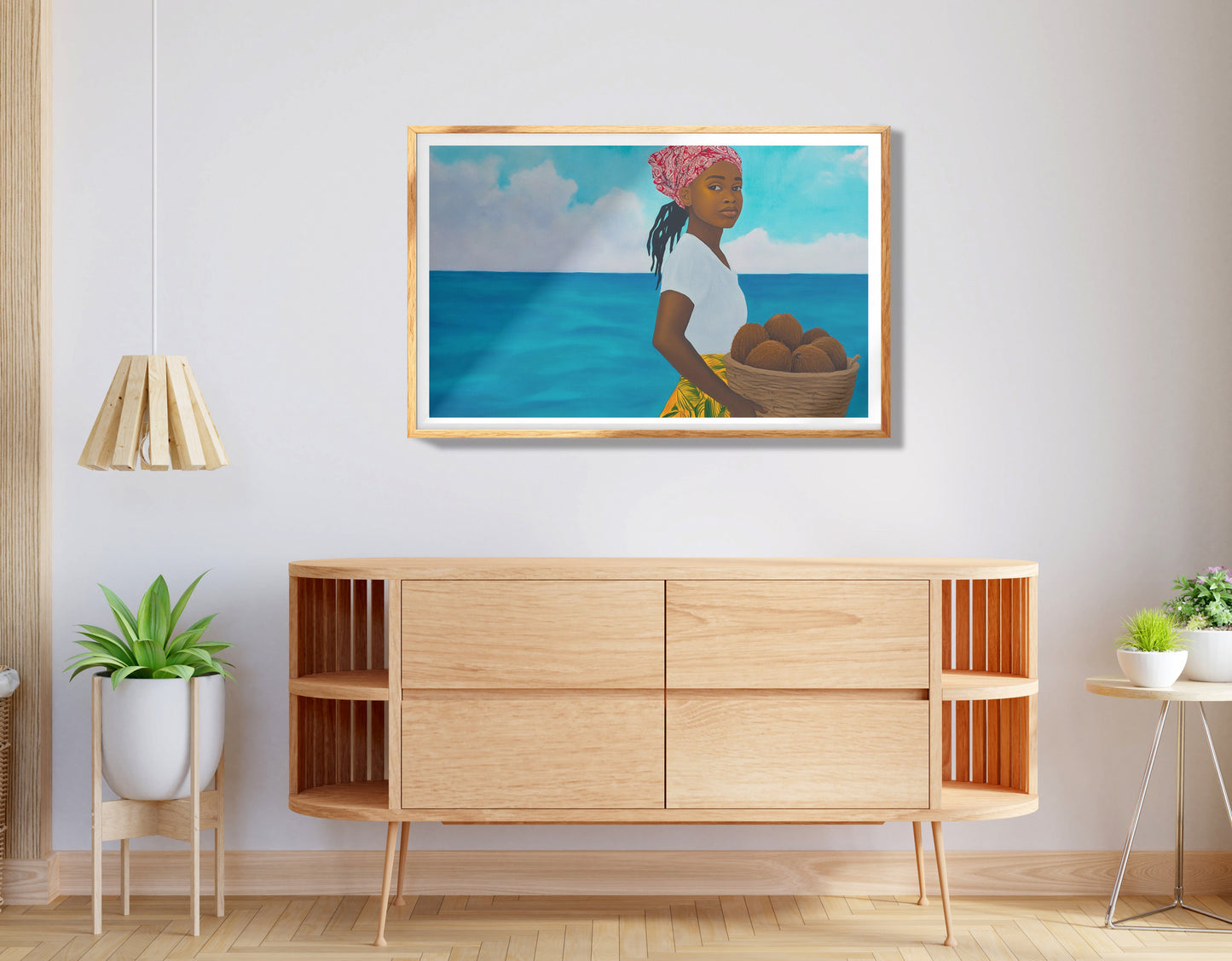 Black Girl Floral Dress Black children wall art view 74