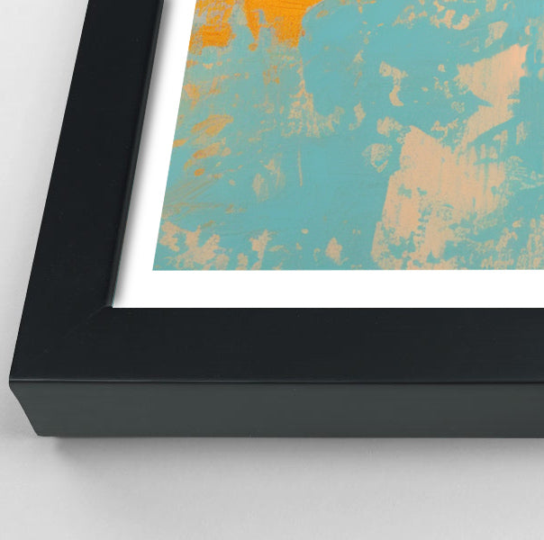 Black Girl Orange Dress Black children wall art view 70