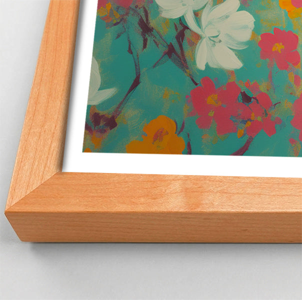 Black Girl Floral Dress Black children wall art view 82