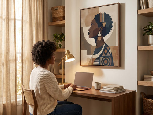 Apartment Decorating Ideas for Black Women: Home office or creative corner