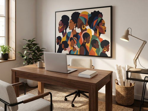 Best African American Canvas Prints for Home Decor: Home office or creative corner