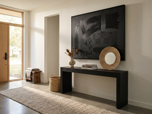 Best Black Canvas Wall Art for Modern Homes: Entryway