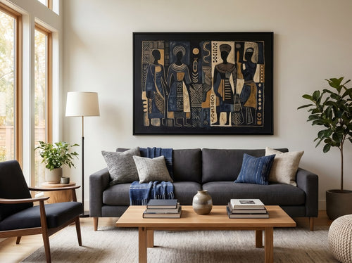 Best Black Canvas Wall Art for Modern Homes: Living room
