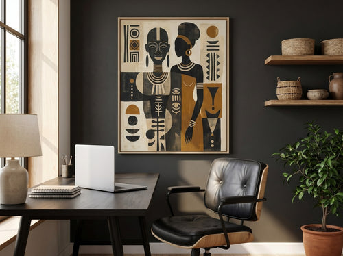 Best Black Canvas Wall Art for Modern Homes: Home office or creative corner