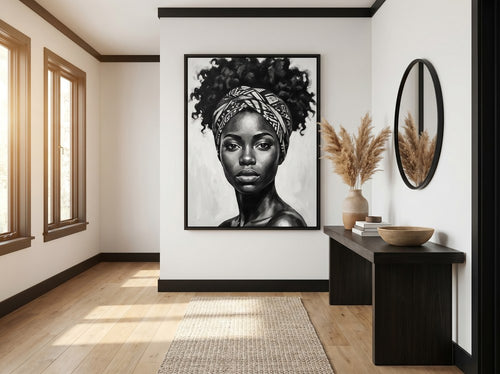 Best Black Wall Art for Living Rooms: Entryway