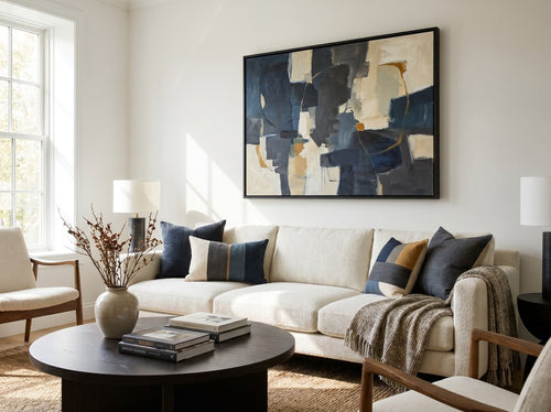 Best Wall Art for a Bedroom: Size, Style, and Placement: Living room