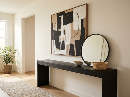 Black Apartment Decor Ideas by Room: Entryway
