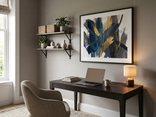 Black Apartment Decor Ideas by Room: Home office or creative corner