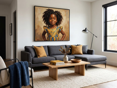 Black Children Wall Art for Kids Rooms: Living room