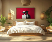 Bold African American fashion wall print with modern aesthetic.