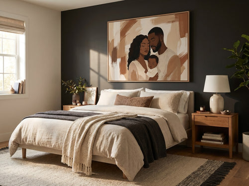 Black Family Wall Art for Living Rooms: Bedroom