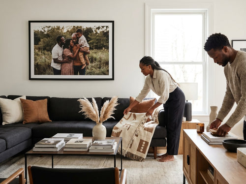 Black Family Wall Art for Living Rooms: Living room