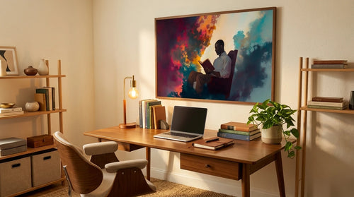 Black Graduate Gift Wall Art Ideas: Home office or creative corner