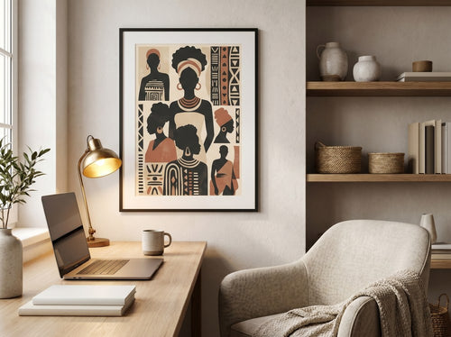 Black History Wall Art for Home Decor: Home office or creative corner
