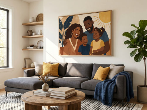 Black Kids Room Wall Art Ideas: Living room