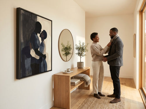 Black Love Art Gifts for Couples: Entryway