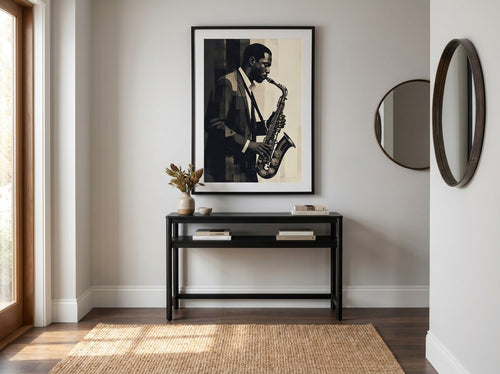 Black Music Wall Art for Entertainment Rooms: Entryway