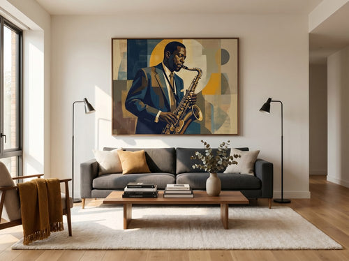 Black Music Wall Art for Entertainment Rooms: Living room