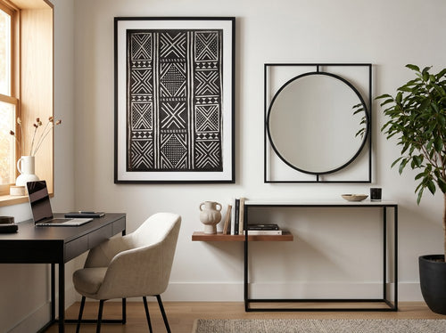 Black Office Wall Art Ideas for Entrepreneurs and Professionals: Entryway