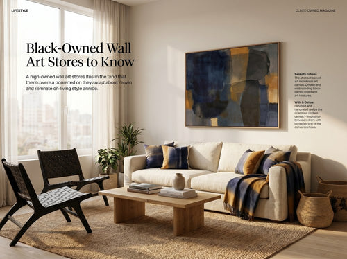 Black-Owned Wall Art Stores to Know: Living room