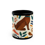 Cat Parent Home Black Mug