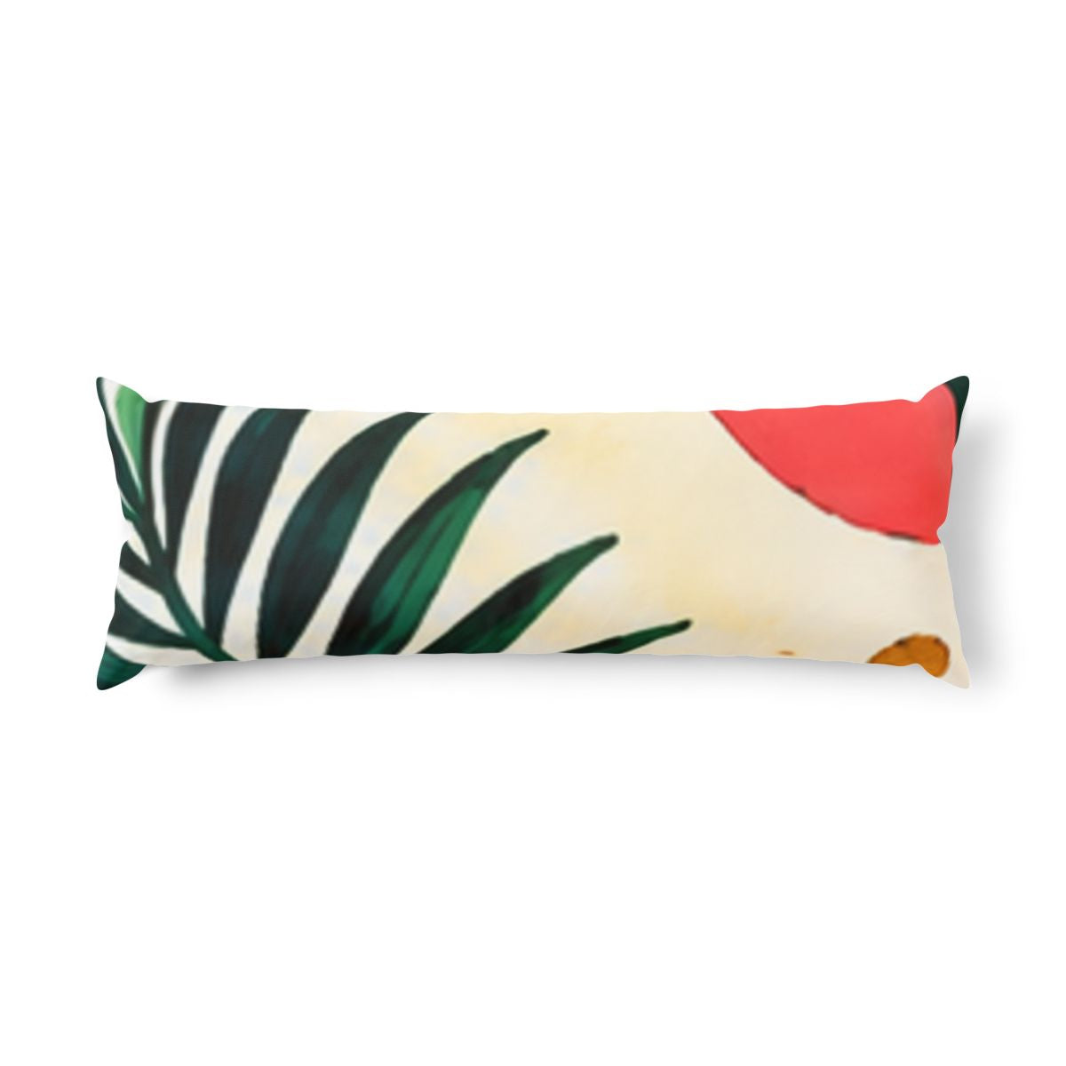 Black Pet Love Tropical Dog Days Pattern Body Pillow mockup