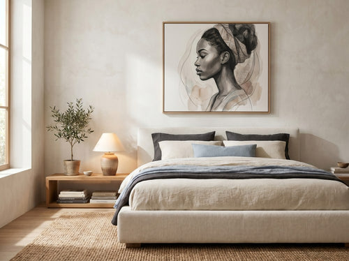 Black Women Wall Art for Bedrooms and Offices: Bedroom