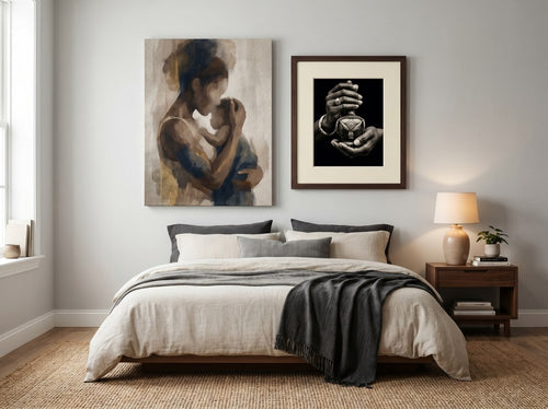 Canvas Prints vs Framed Prints: Which Should You Buy?: Bedroom
