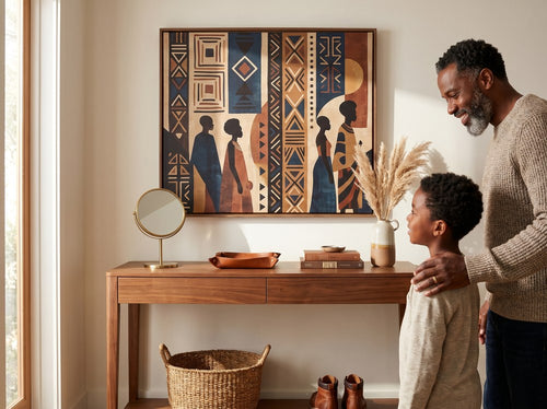 Father's Day Wall Art Gifts for Black Dads: Entryway