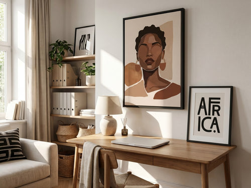 Framed Canvas vs Poster Prints: Home office or creative corner