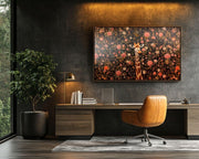 Alternate view of Vibrant Giraffe Black African American canvas print