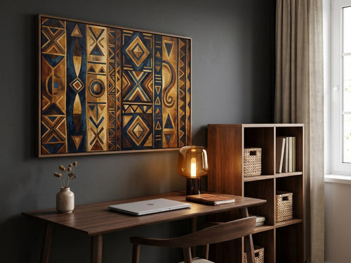 Hallway Wall Art Ideas for Family, Culture, and Storytelling: Home office or creative corner