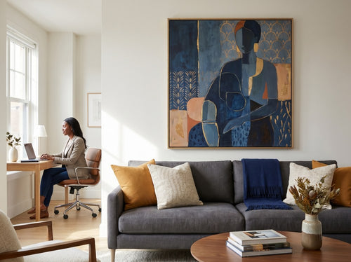 Home Office Wall Art for Black Professionals: Living room