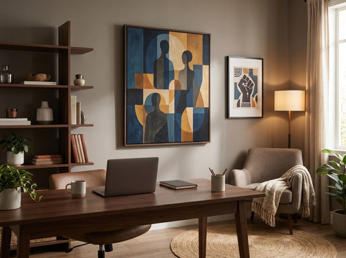 Home Office Wall Art for Black Professionals: Home office or creative corner