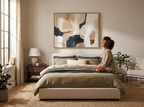 How High Should You Hang Wall Art?: Bedroom