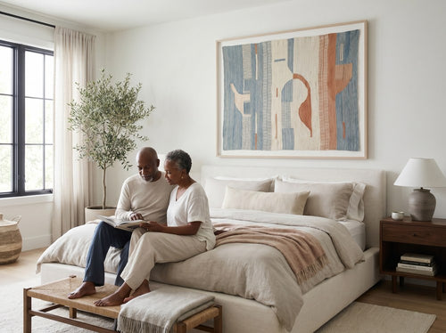 How Many Pieces of Art Should Be on One Wall?: Bedroom