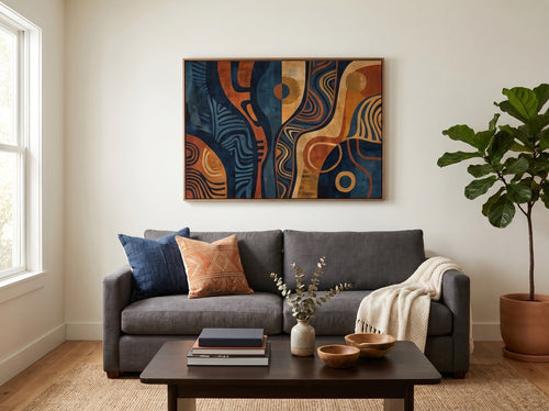 How Many Pieces of Art Should Be on One Wall?: Living room
