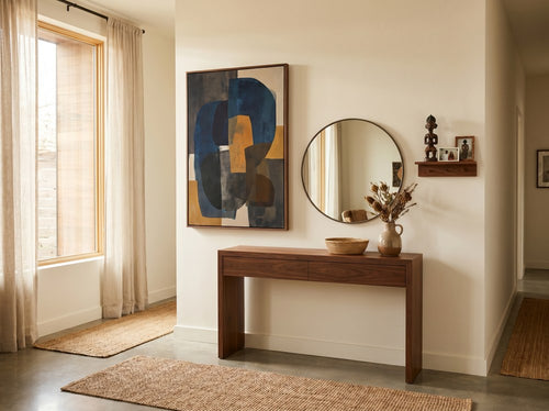 How to Build a Black Art Gallery Wall: Entryway