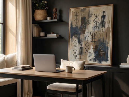How to Choose Art That Does Not Look Mass Produced: Home office or creative corner