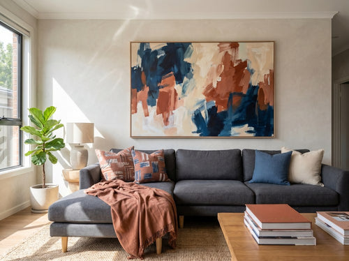 How to Choose Wall Art That Matches Your Couch: Living room