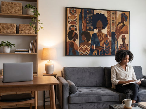 How to Choose Wall Art That Matches Your Couch: Home office or creative corner