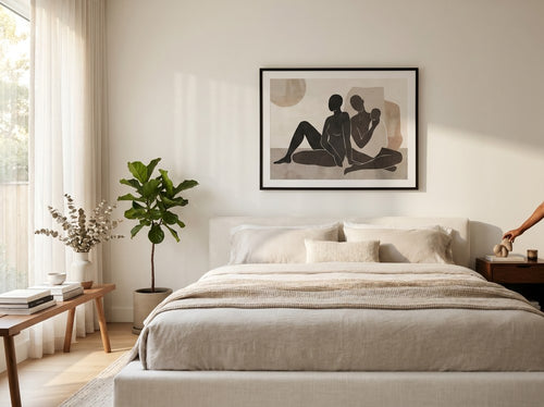 How to Decorate a Big Empty Wall: Bedroom