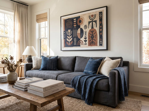 How to Decorate a Big Empty Wall: Living room